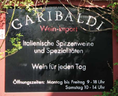 Garibaldi Weinhandlung